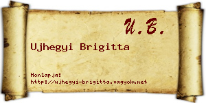 Ujhegyi Brigitta névjegykártya